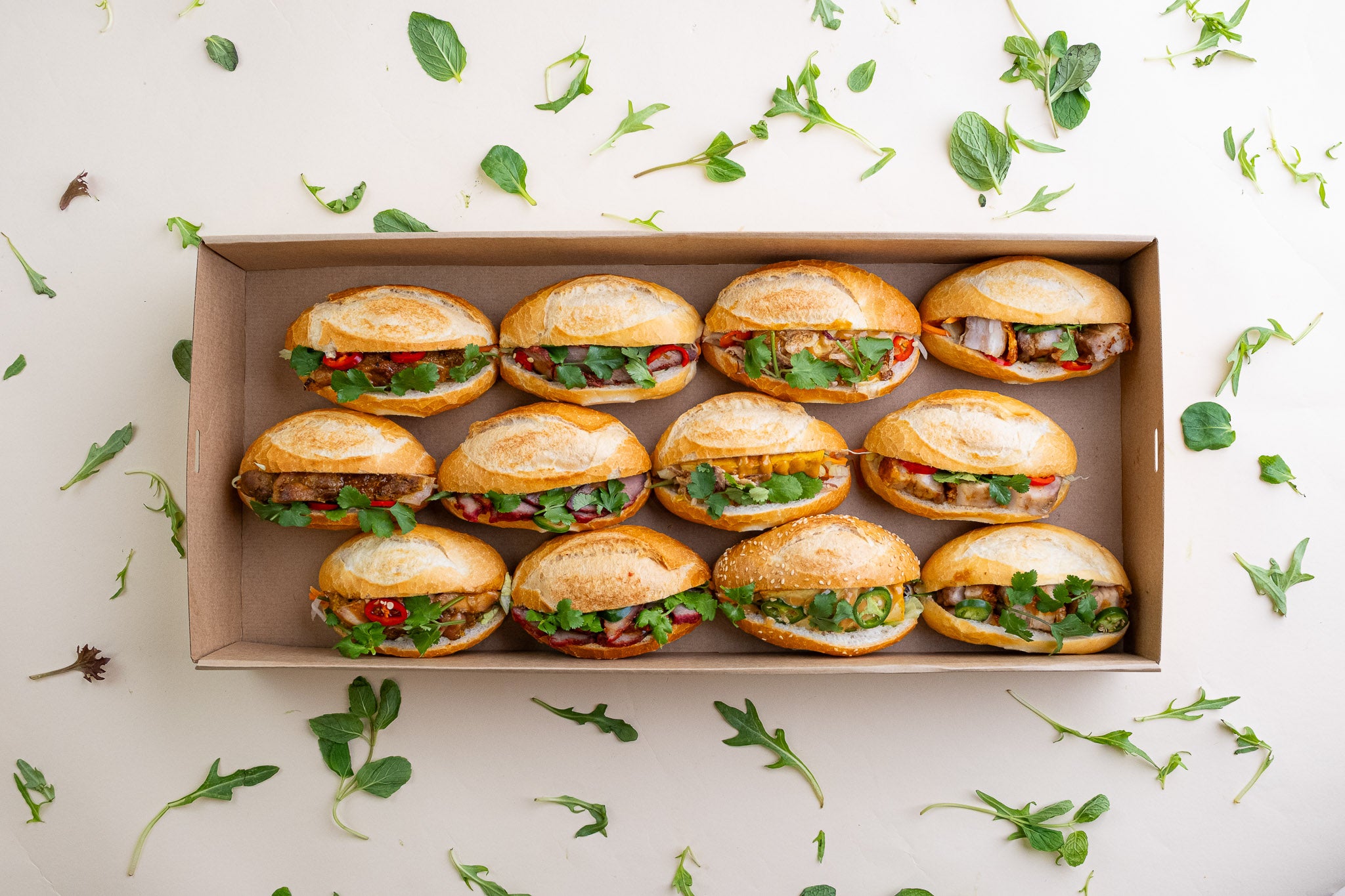 Banh Mi Box (12 mini rolls) | Rollin' Pho